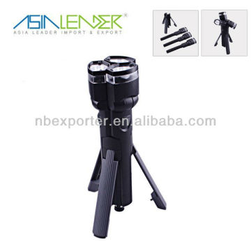 6 led hand free tripod flashlight with 3x swivel head